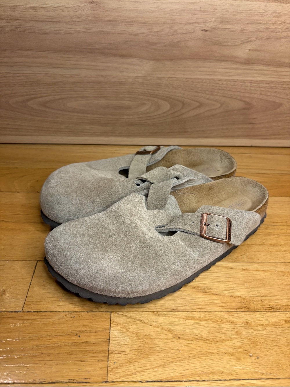 Birkenstock Boston Suede Soft Footbed Sandals - Size 39